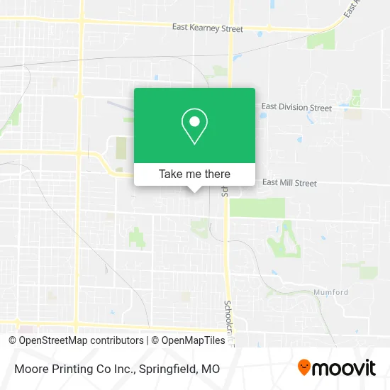 Moore Printing Co Inc. map