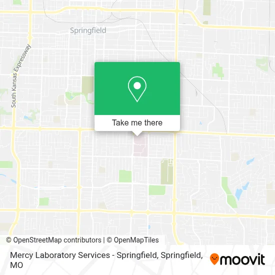 Mapa de Mercy Laboratory Services - Springfield