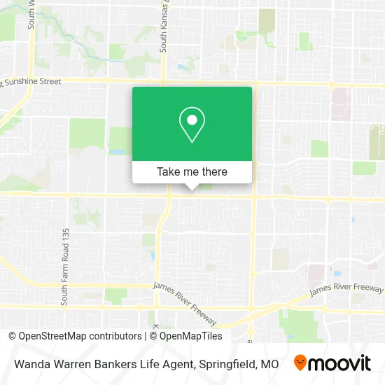 Wanda Warren Bankers Life Agent map
