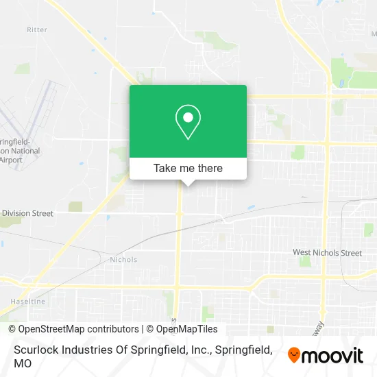 Scurlock Industries Of Springfield, Inc. map