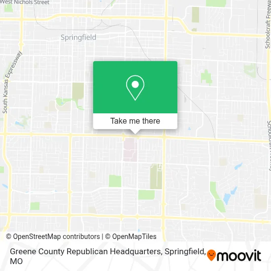Greene County Republican Headquarters map