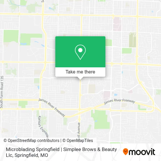 Mapa de Microblading Springfield | Simplee Brows & Beauty Llc