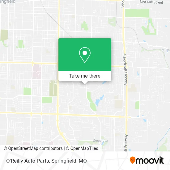 O'Reilly Auto Parts map