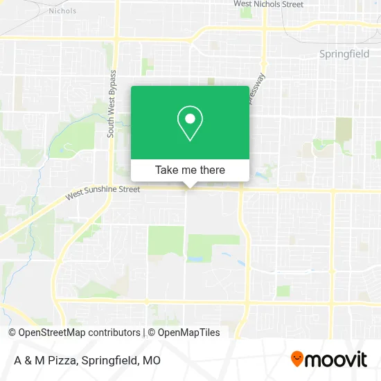 A & M Pizza map