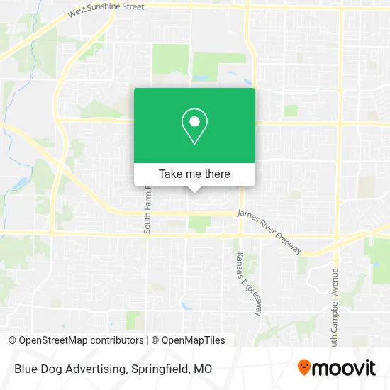 Blue Dog Advertising map
