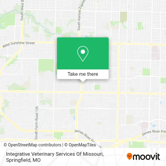Integrative Veterinary Services Of Missouri map