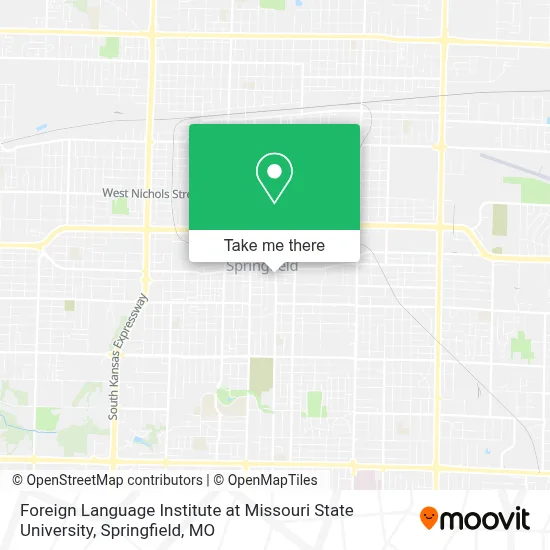 Foreign Language Institute at Missouri State University map