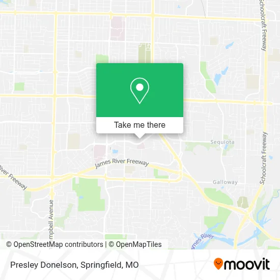 Presley Donelson map