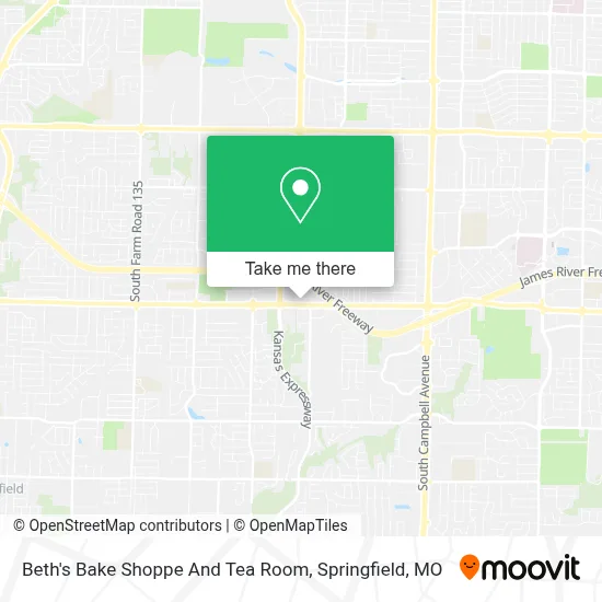Beth's Bake Shoppe And Tea Room map