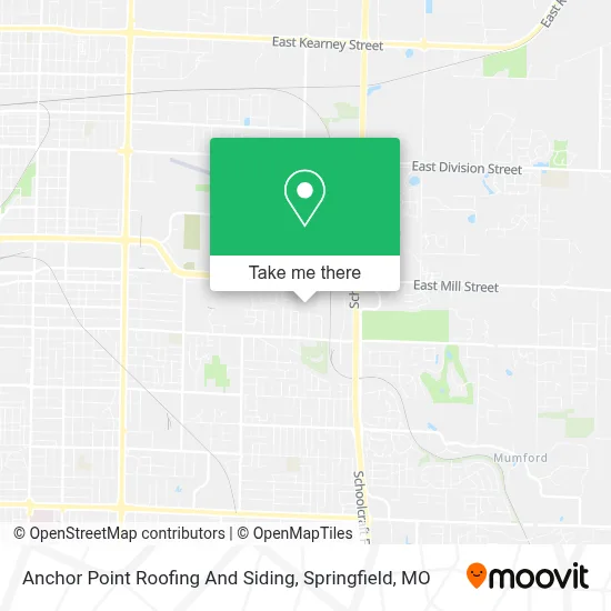 Anchor Point Roofing And Siding map