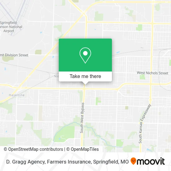 D. Gragg Agency, Farmers Insurance map