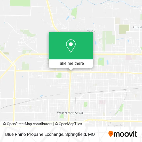 Blue Rhino Propane Exchange map