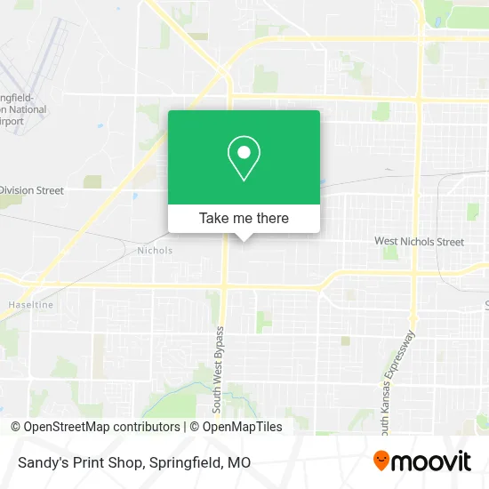 Sandy's Print Shop map