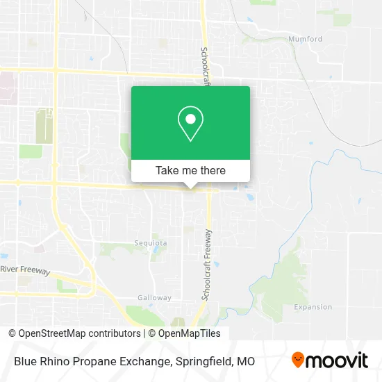 Blue Rhino Propane Exchange map