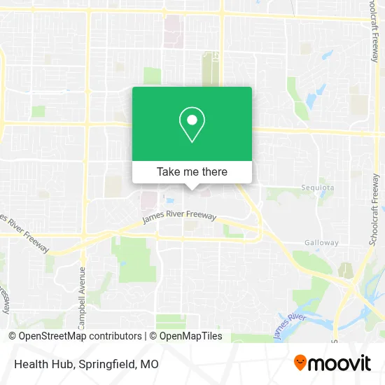 Health Hub map
