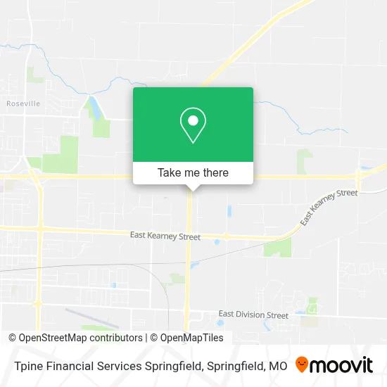 Mapa de Tpine Financial Services Springfield