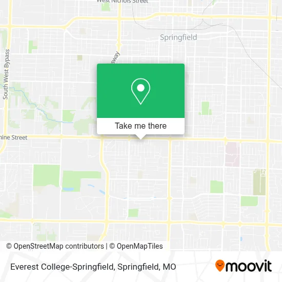 Everest College-Springfield map