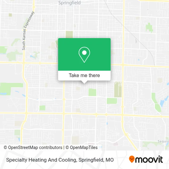 Specialty Heating And Cooling map