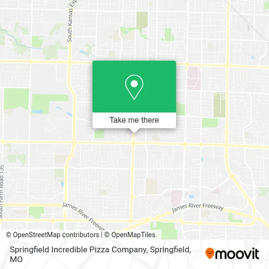 Springfield Incredible Pizza Company map