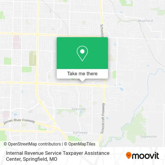Internal Revenue Service Taxpayer Assistance Center map