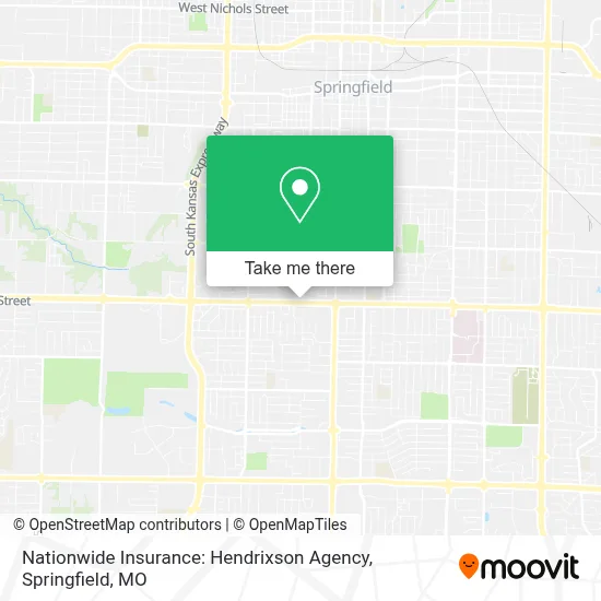 Nationwide Insurance: Hendrixson Agency map
