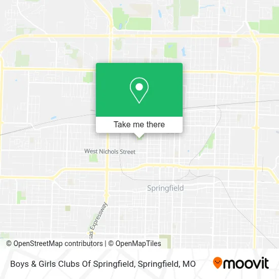 Boys & Girls Clubs Of Springfield map