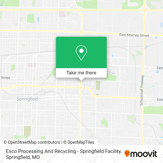 Esco Processing And Recycling - Springfield Facility map