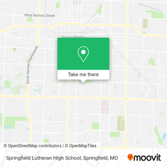 Springfield Lutheran High School map