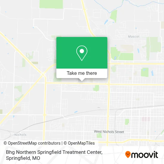 Bhg Northern Springfield Treatment Center map