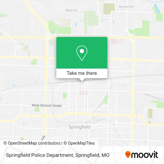 Mapa de Springfield Police Department