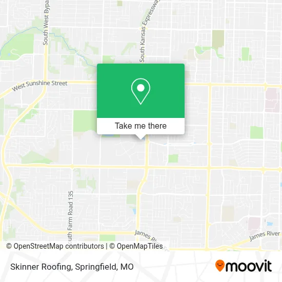 Skinner Roofing map
