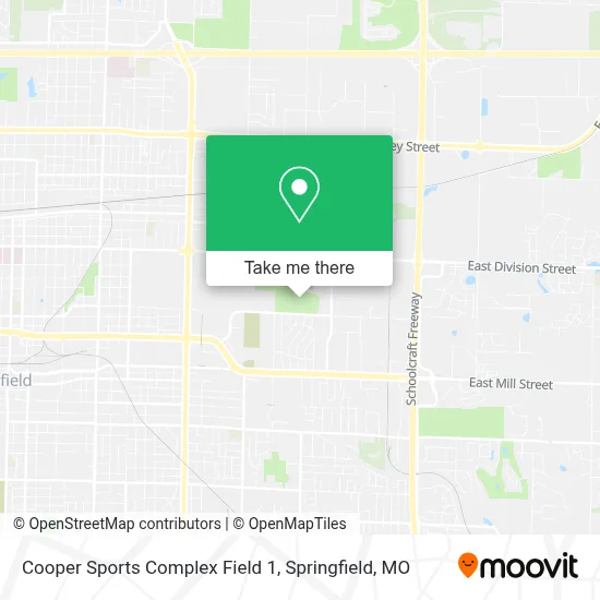 Cooper Sports Complex Field 1 map
