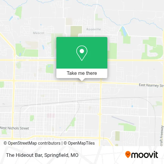 The Hideout Bar map