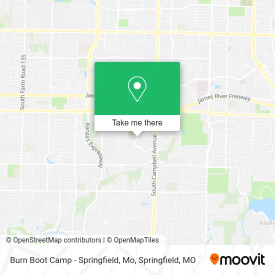 Mapa de Burn Boot Camp - Springfield, Mo