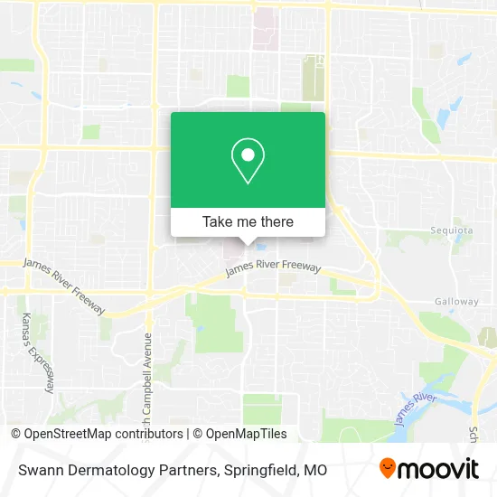 Swann Dermatology Partners map