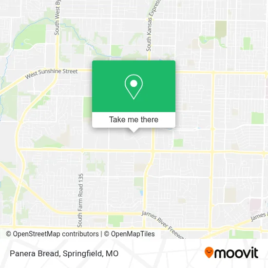 Panera Bread map