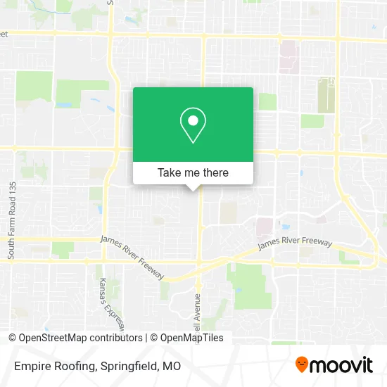 Empire Roofing map