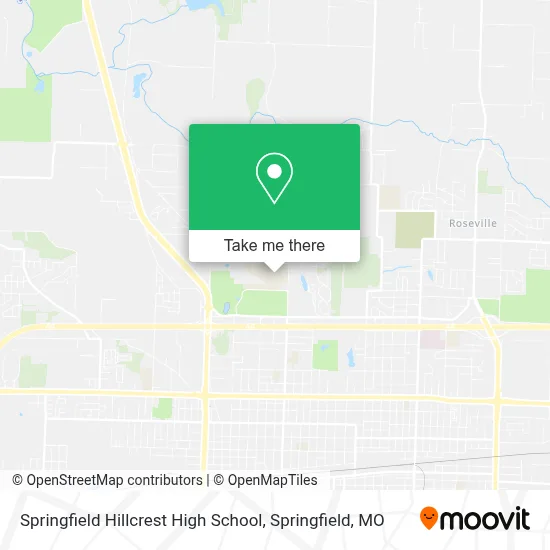 Springfield Hillcrest High School map