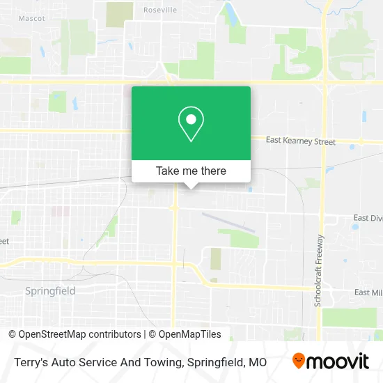 Terry's Auto Service And Towing map