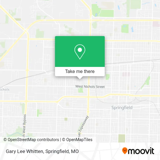 Gary Lee Whitten map
