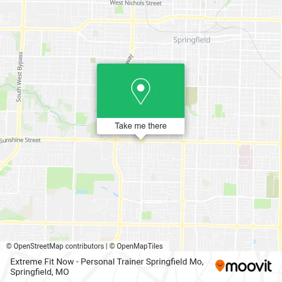 Extreme Fit Now - Personal Trainer Springfield Mo map