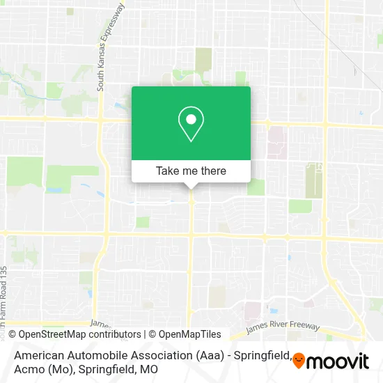 Mapa de American Automobile Association (Aaa) - Springfield, Acmo (Mo)