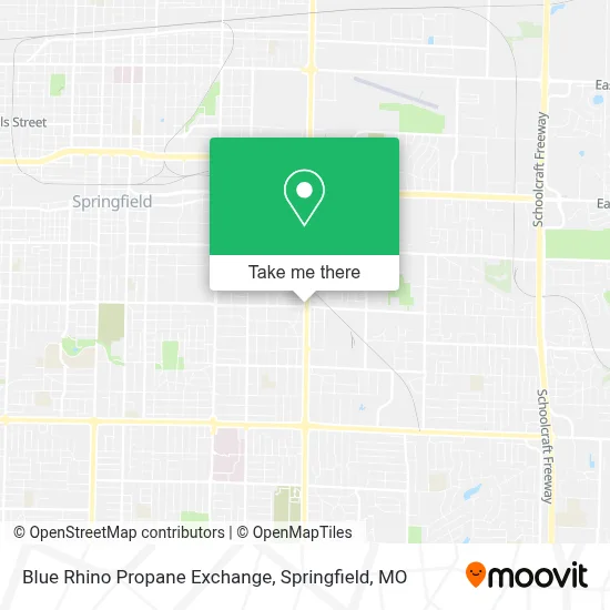 Blue Rhino Propane Exchange map