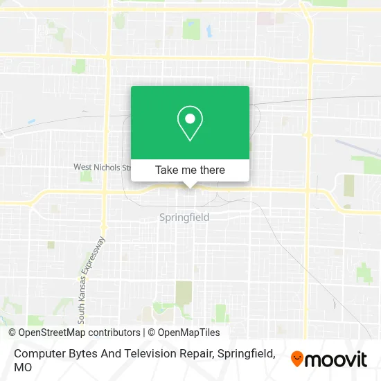 Mapa de Computer Bytes And Television Repair