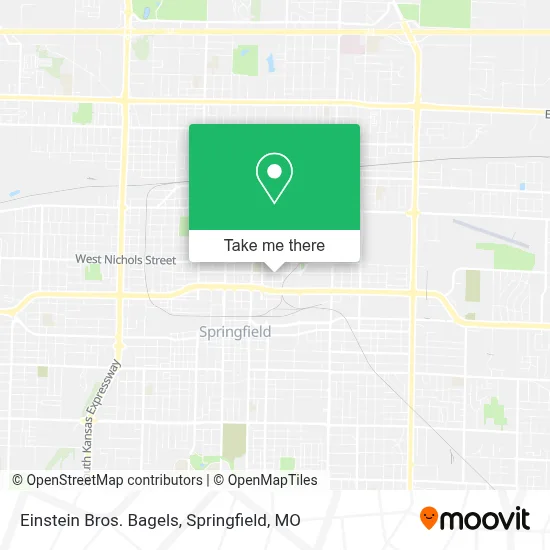 Einstein Bros. Bagels map
