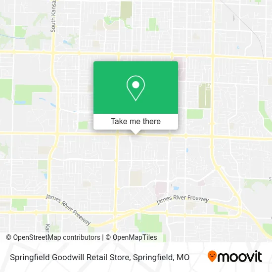 Mapa de Springfield Goodwill Retail Store