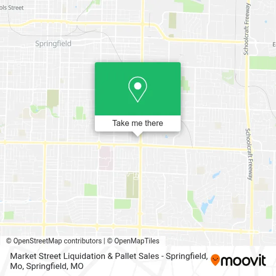 Market Street Liquidation & Pallet Sales - Springfield, Mo map