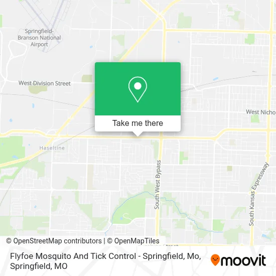 Mapa de Flyfoe Mosquito And Tick Control - Springfield, Mo