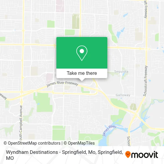 Wyndham Destinations - Springfield, Mo map