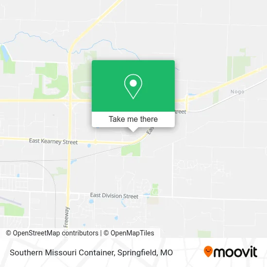 Southern Missouri Container map